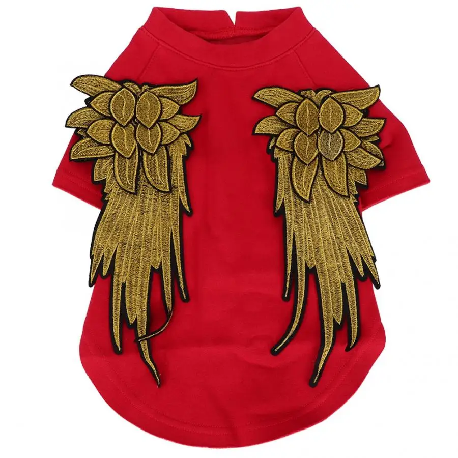 Пальто для маленьких щенков красный хлопок милая одежда домашних животных