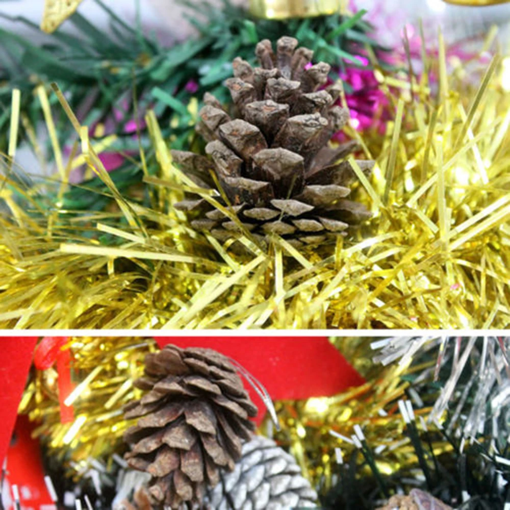9 шт./компл. Рождественская елка орнамент Висячие шары сосновые орехи Pinecone Новогоднее украшение для дома партии поставки