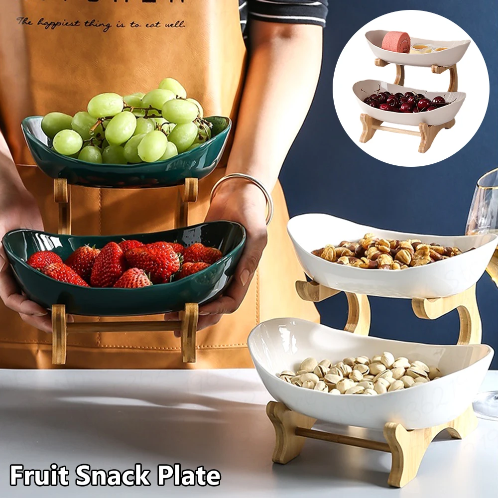 Гостиная дома Пластик двухслойный фрукты тарелка для закуски пластины