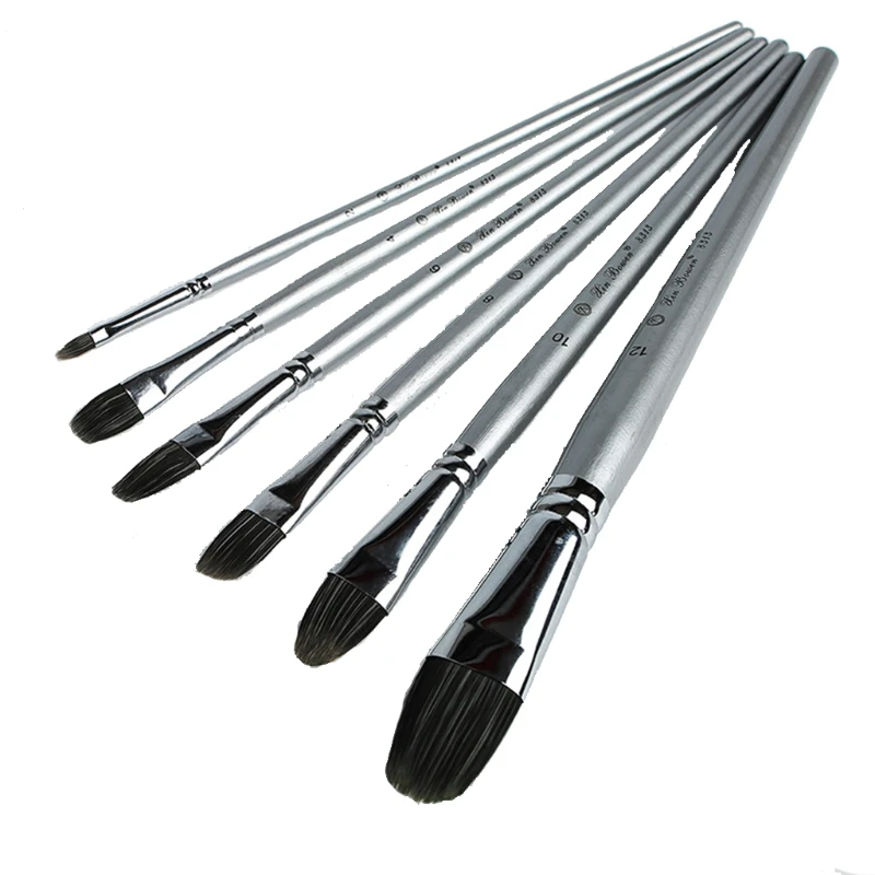 

6 Pcs Multi-purpose Artist Paint Brushes Kit Portable Beginner Paint Brush Set