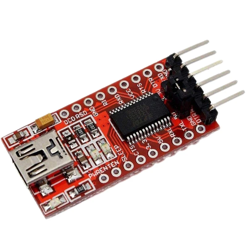 

FT232RL Module USB2.0 To Serial Port TTL Downloader Supports 3.3V 5V Suitable For STC Microcontroller