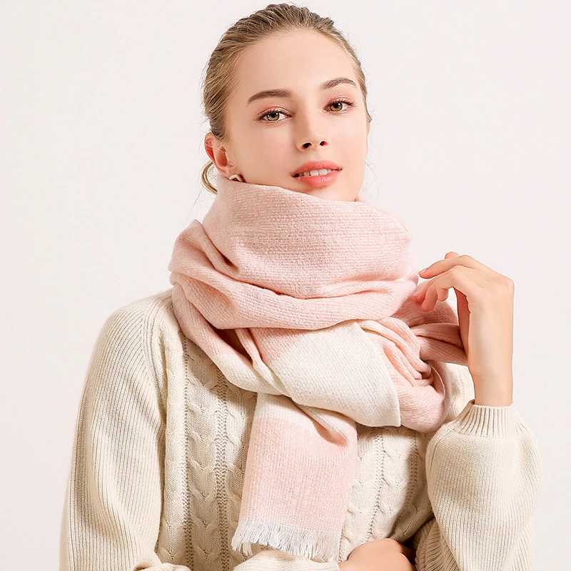 Зимняя шерстяная одежда шарф для женщин 2021 бренд платки и обертывания женский