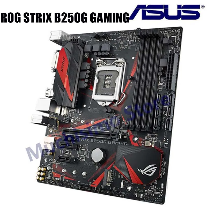 Материнская плата Asus ROG STRIX B250G GAMING Core i7/i5/i3/Pentium/Celeron LGA1151 DDR4 Micro ATX настольный