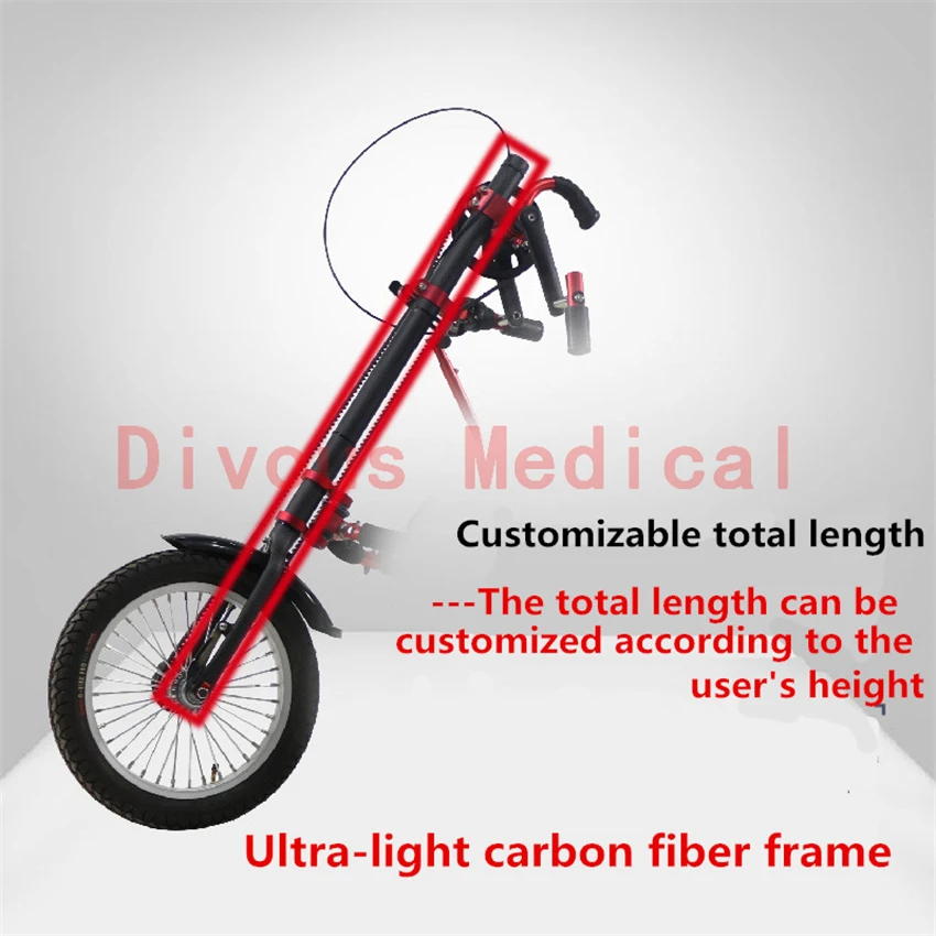 Электрическая ручная велосипедная Спортивная инвалидная коляска с двойным