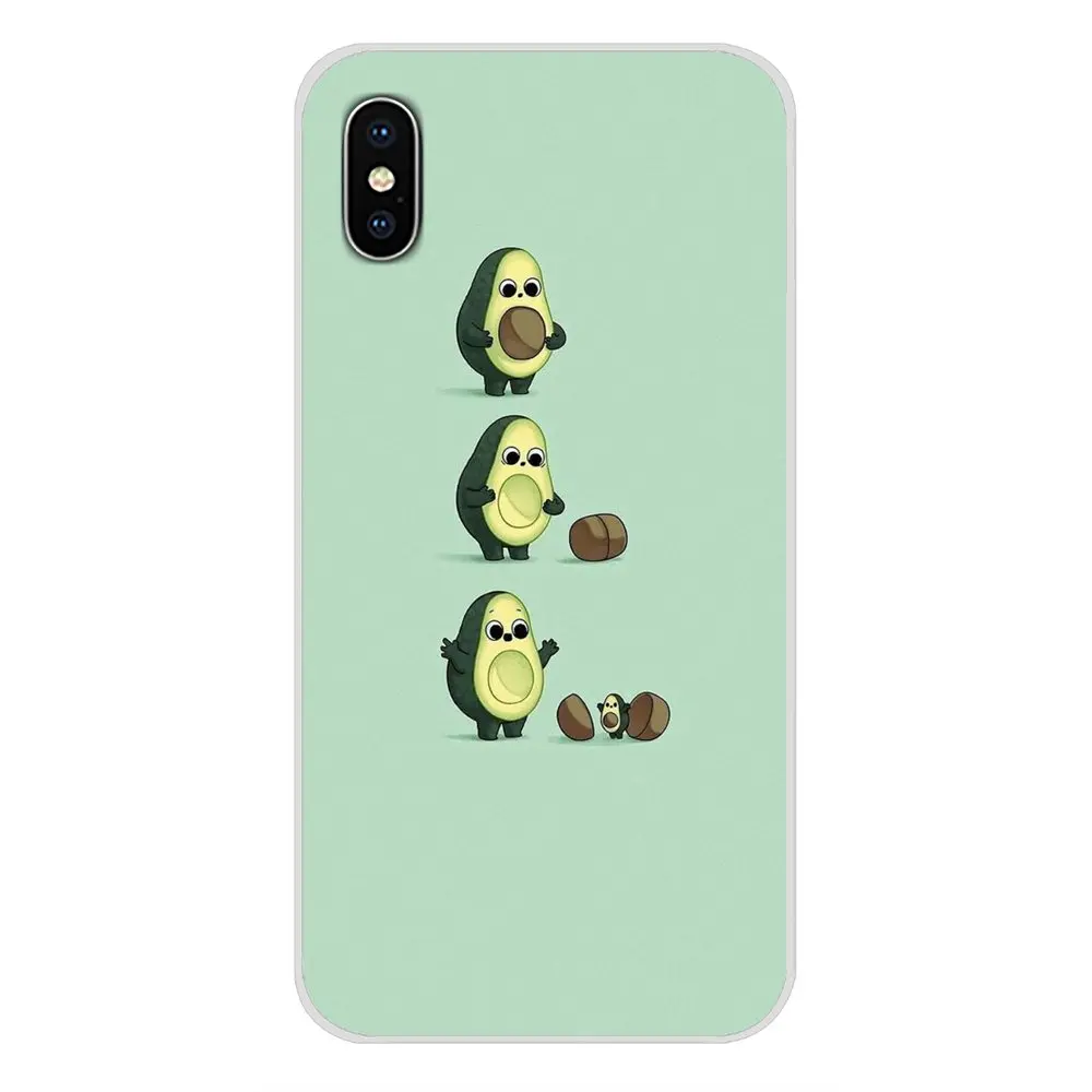 Avocado Pattern Cute Silicone Phone Cases Covers For BQ Aquaris S 5059 5035 6040L C V Plus X X2 Pro U U2 Lite M 2017 E 4.5 E5 X5 | Мобильные