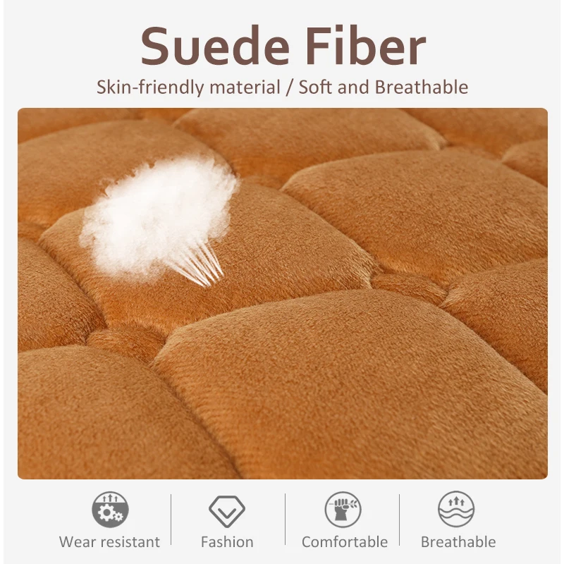 Karcle подушку сиденья автомобиля зимнее теплое вельветовое пальто с плюшевой