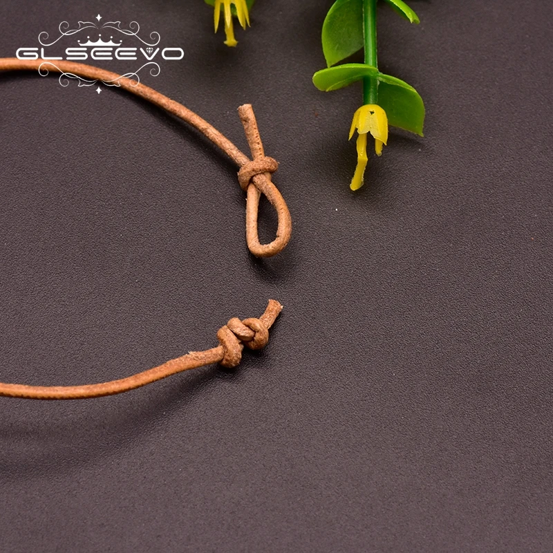 GLSEEVO оригинальный минималистский натуральный пресноводный жемчуг Воловья Кожа