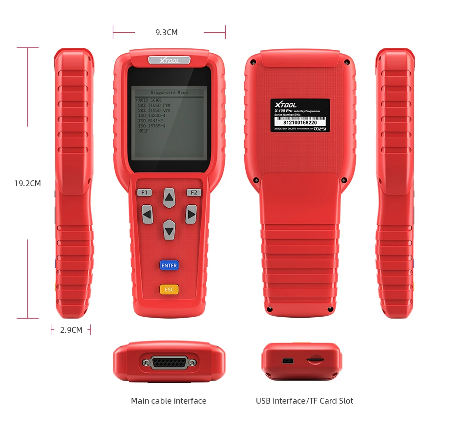 Xtool X100 PRO Obd2 автоматический ключ программист OBD 2 PIN код ридер диагностический Автомобиль X100+ обновленная версия Автосканер диагностический инструмент