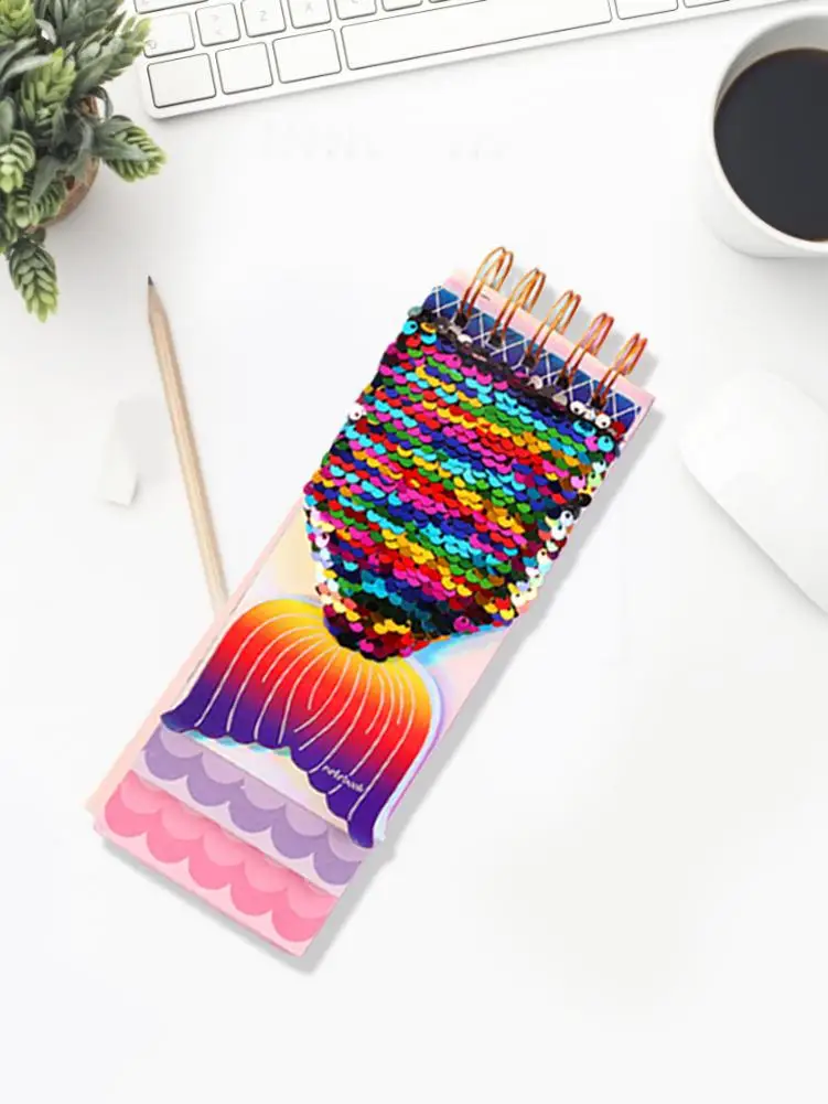 Волшебная записная книжка с хвостом русалки и блестками для офиса школы дневника