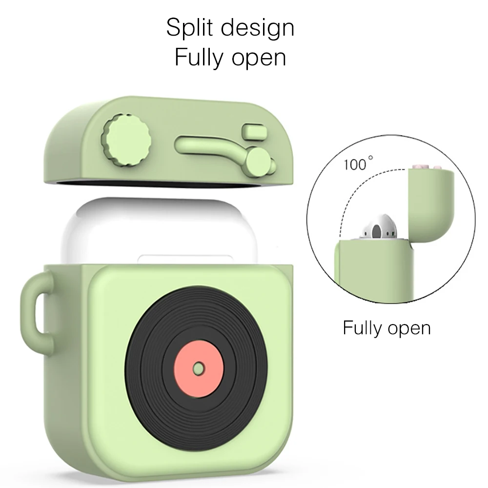 Мягкий силиконовый чехол для Airpods Мультфильм защитный милый чехол гарнитура аксессуары чехол для Apple Беспроводная коробка для хранения наушников