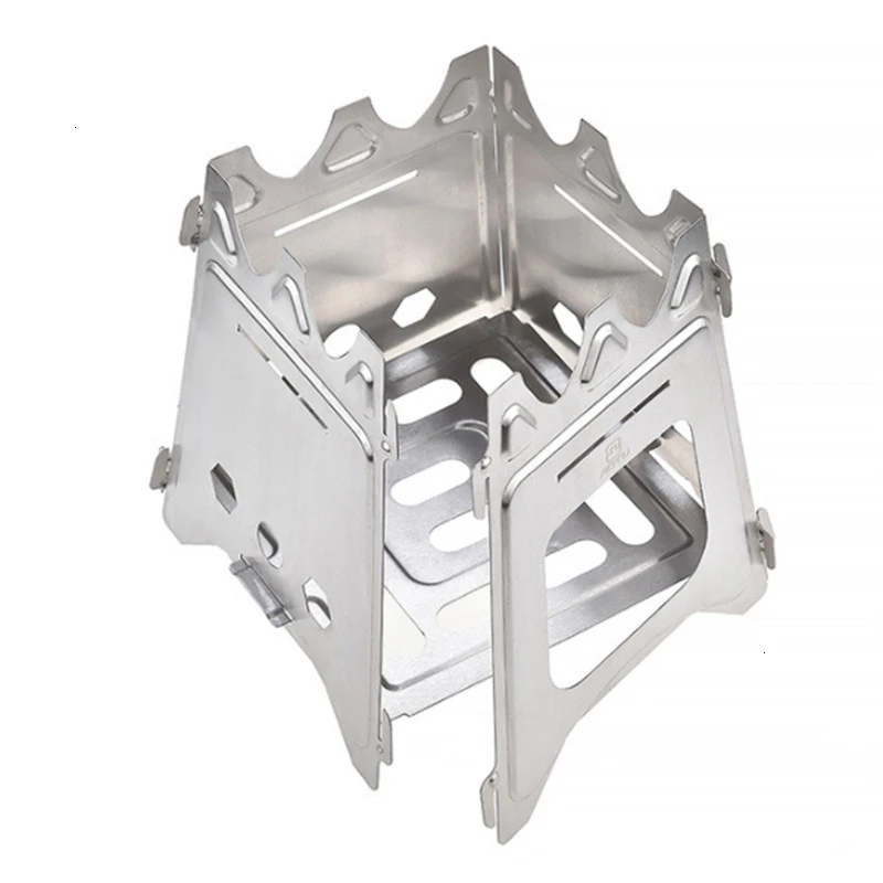 Складная туристическая плита портативная Ультралегкая деревянная горелка с