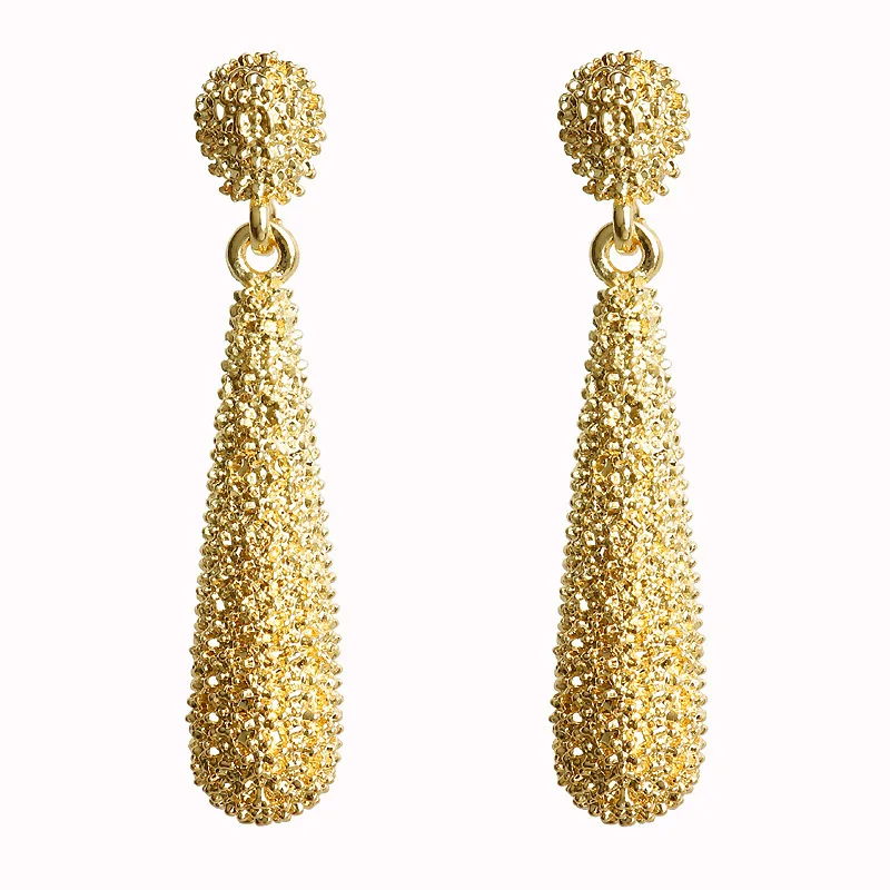 08 gold Модные массивные серьги-капли для женщин, массивные большие геометрические металлические серьги, Женские Висячие серьги, современные ювелирные изделия - Окраска металла: 08 gold