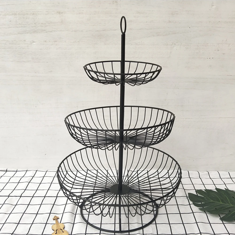 

Food Tray Removable Nordic Style Fruit Basket Storage Rack Beautiful And Practical Multi-layer Household Three-Layer 3 Layers