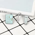 Броши с эмалью в виде зубной щетки, зубной пасты, списка дел, на заказ, пастельные джинсовые рубашки, Мультяшные милые значки со смайликом, ювелирное украшение в виде лацкана подарок