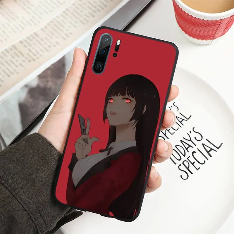 

Crazy Excitement Manga Kakegurui Phone Case For Huawei P40 P20 P30 lite Pro P Smart 2019 Mate 40 20 10 Lite Pro Nova 5t