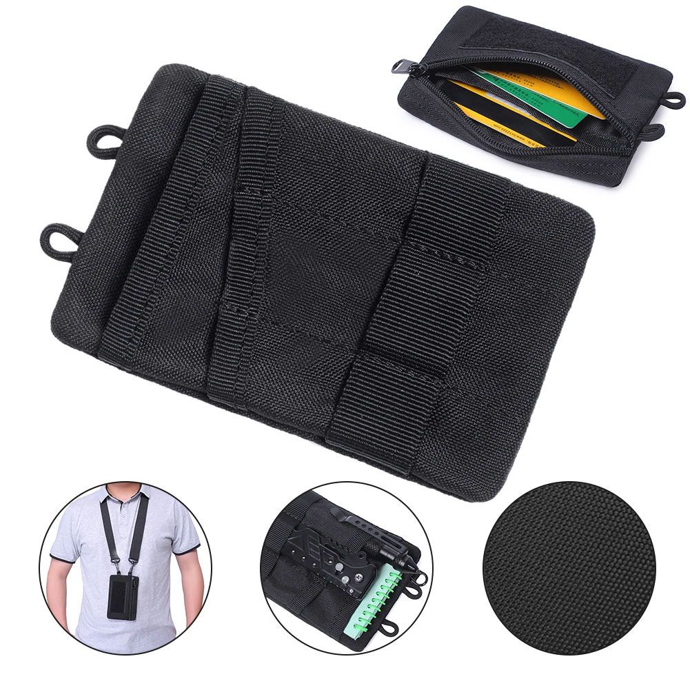 

Outdoor Molle Pouch Wallet Portable Travel Card Key Earphone Holder Wallet Purses Zipper Hunting Military Tactics Waist Belt Bag