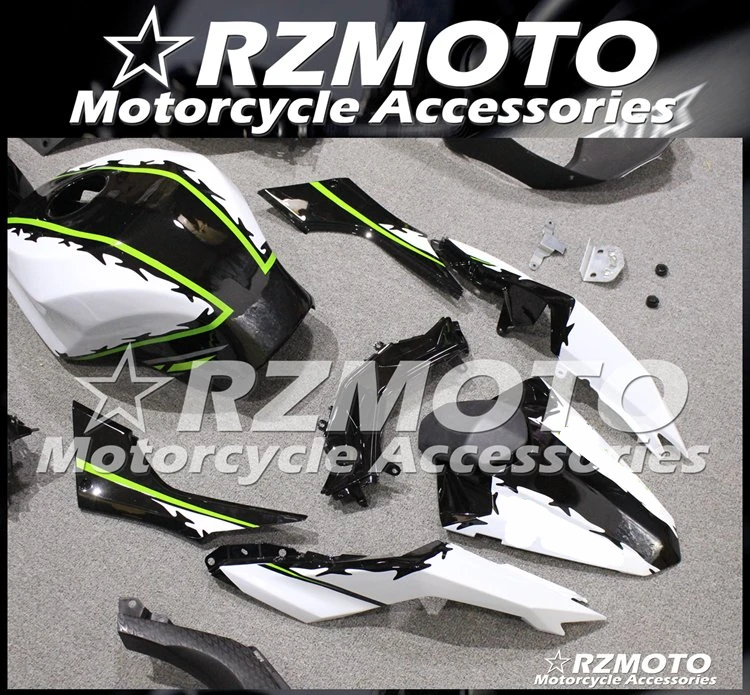 

High quality New ABS Full Fairings Kit Fit for Kawasaki Ninja300 ZX300R EX300 300R 2013 2014 2015 2016 2017 Custom Black White