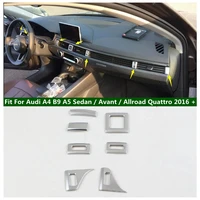 lapetus 7pcs air conditioning ac outlet vent cover trim matte fit for audi a4 b9 a5 sedan avant allroad quattro 2016 2020