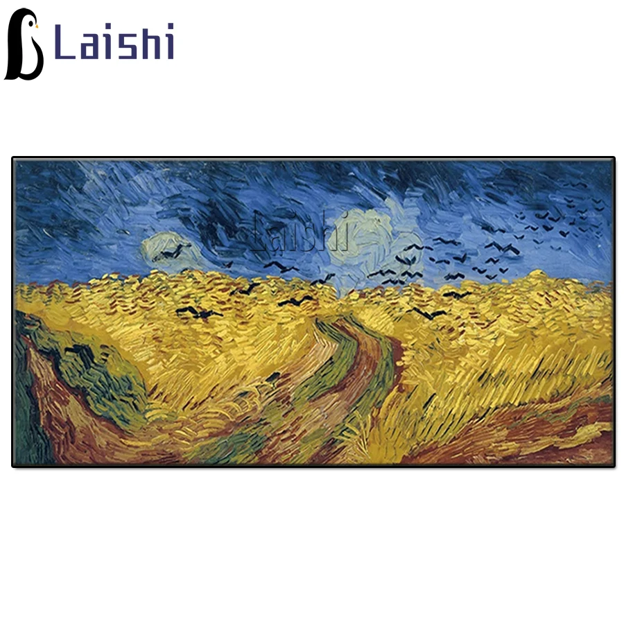 

Master paintings Wheat Field full drill abstract Paintings Diamond Embroidery Full round diamond painting Diamond Mosaic art