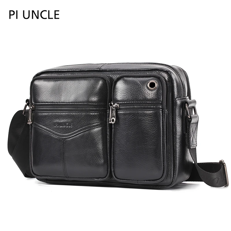 Портфель мужской из натуральной воловьей кожи мессенджер на плечо большая