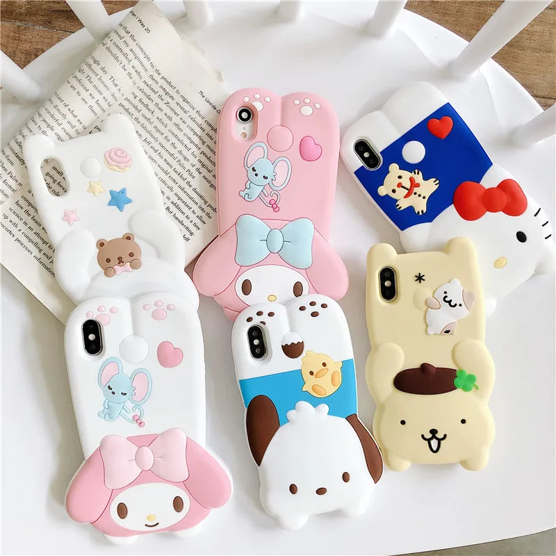Для iphone 11 Pro Max Sanrio Мультфильм Мелодия друг Мягкий силиконовый чехол для телефона для iphone 6 6s 7plus 8plus X XR XS MAX чехол