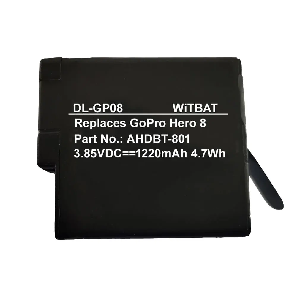 Батарея + ЖК дисплей USB Зарядное устройство для экшн камеры Gopro Hero 8 черный пакет Akku