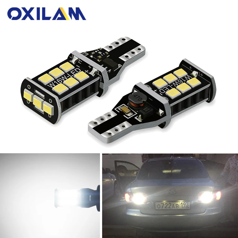 2 шт. W16W светодиодный Canbus T15 6000K белый обратный светильник для Toyota C HR Corolla Rav4 Yaris Avensis