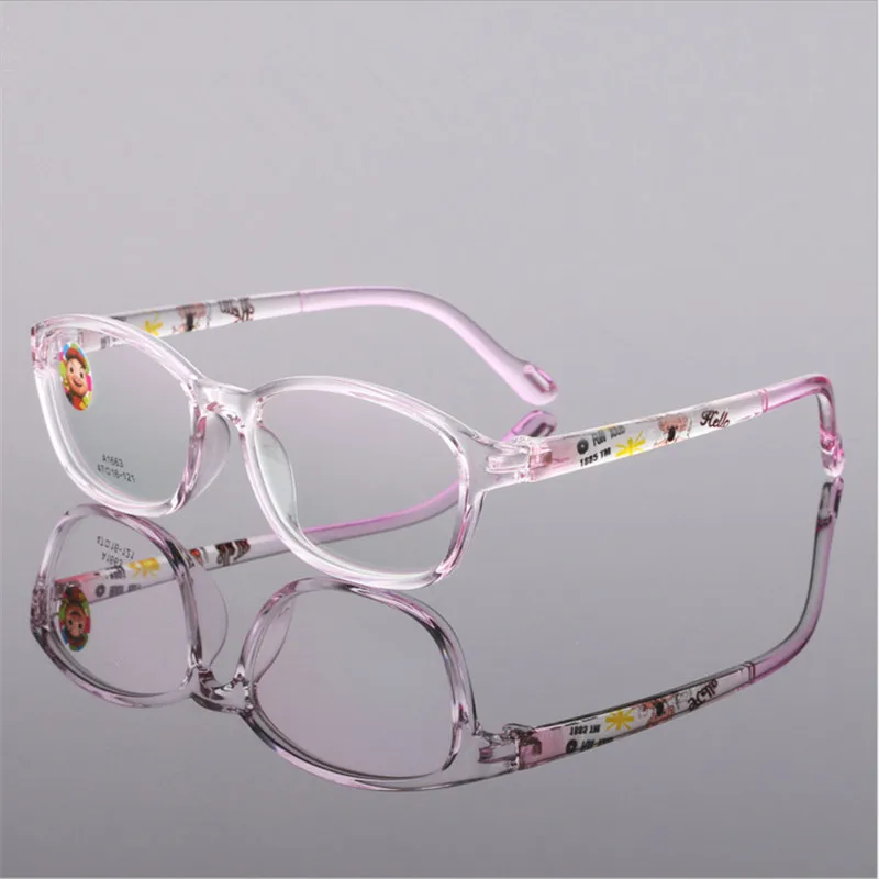 TR90 очки для мальчиков и девочек легкие с гибкой оправой детские по рецепту
