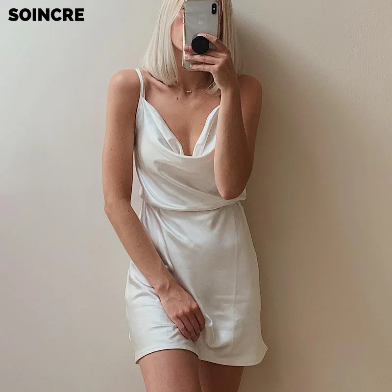 

2021 Summer French Sling Strap Dress Solid Color Sexy Commuter Temperament Halter Temperament Slim Mid-waist A-line Skirt Women