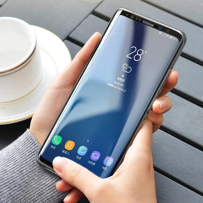 Прозрачное изогнутое жидкое ультрафиолет закаленное стекло для samsung Galaxy Note 10 Pro 8 9 S10 S8 S9 Plus S10E S7 edge защита экрана