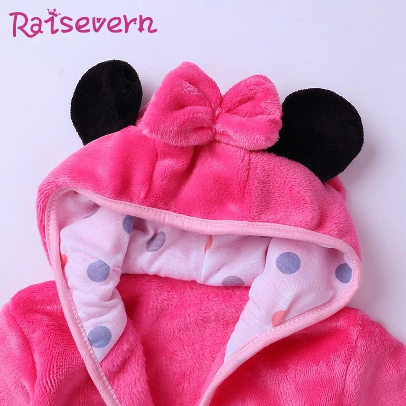 Детская одежда для сна с капюшоном и героями мультфильмов Фланелевое Полотенце