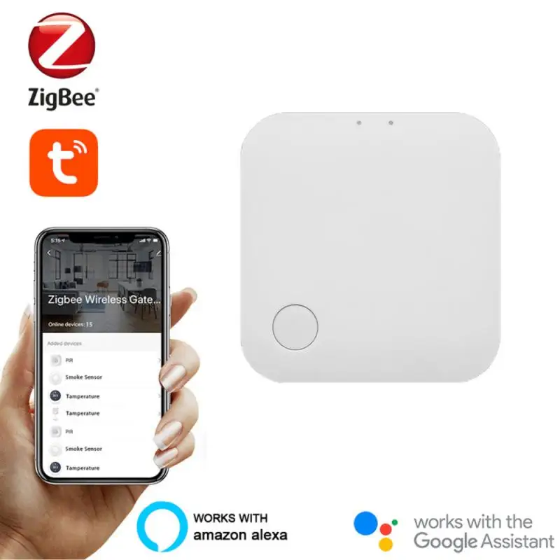 

Многофункциональные устройства связи шлюз Smart WIFI Tuya беспроводной Zigbee шлюз поддержка Amazon Google Home приложения Tuya практичный