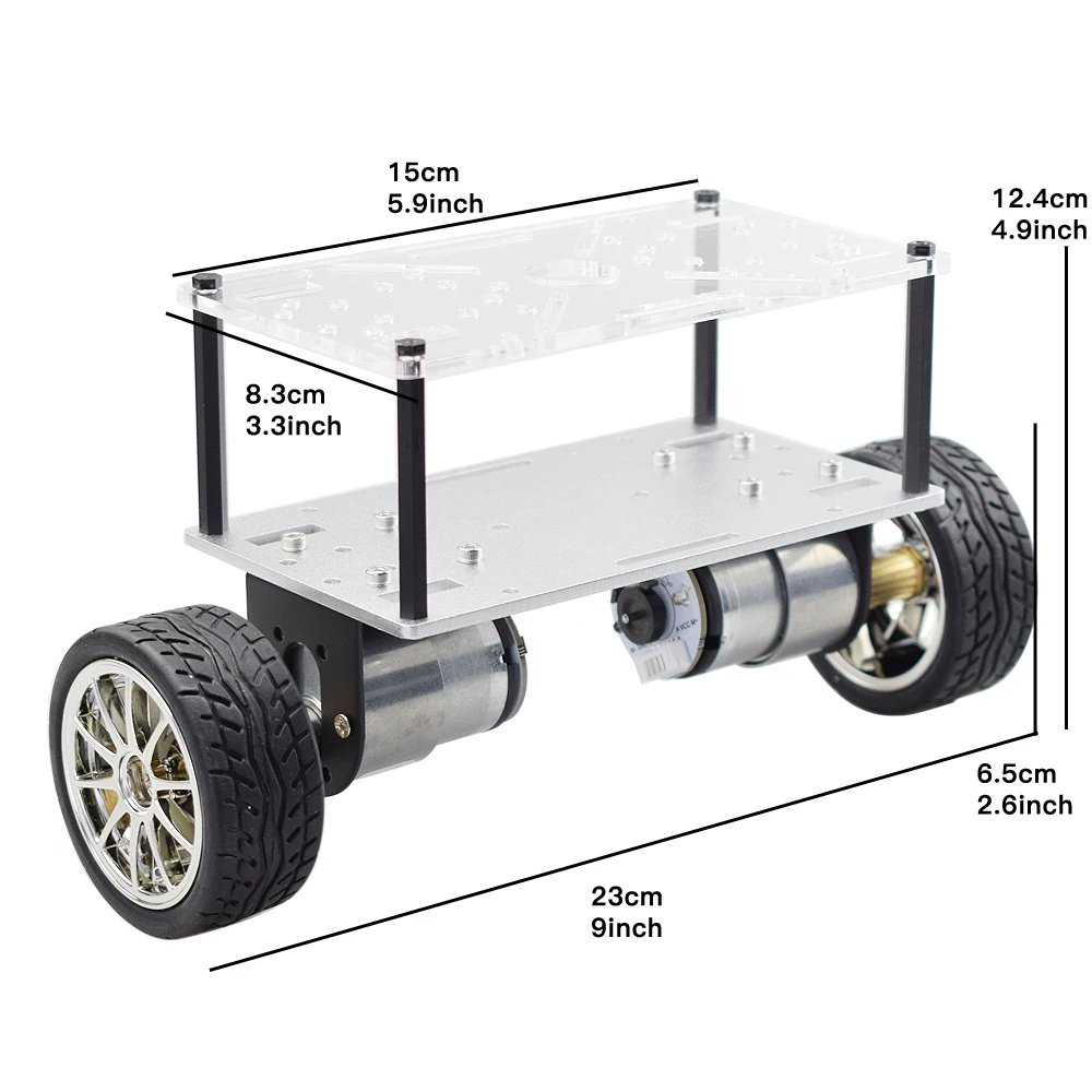 Самый дешевый комплект для самобалансирующегося робота Arduino 2WD с двойным шасси и