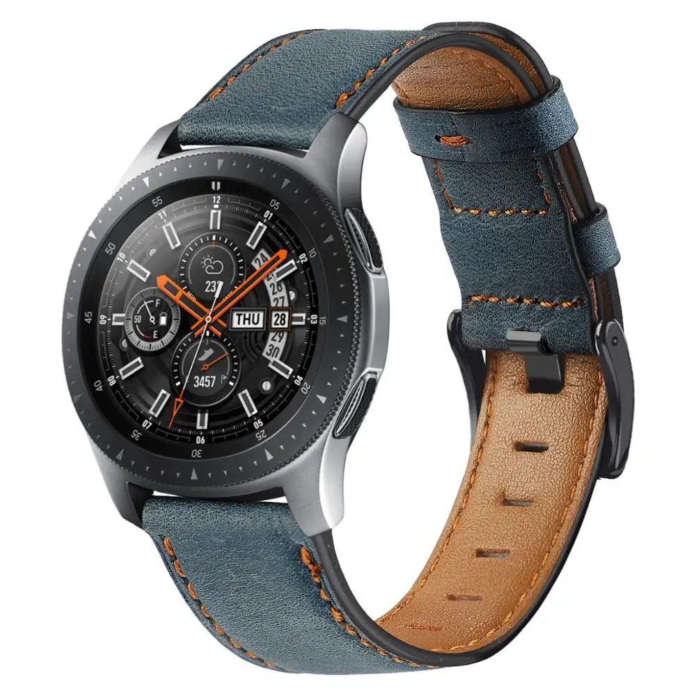 Ремешок для часов samsung Galaxy watch 46 мм кожа crazy horse Gear S3 frontier браслет Huawei 2 gt - купить по