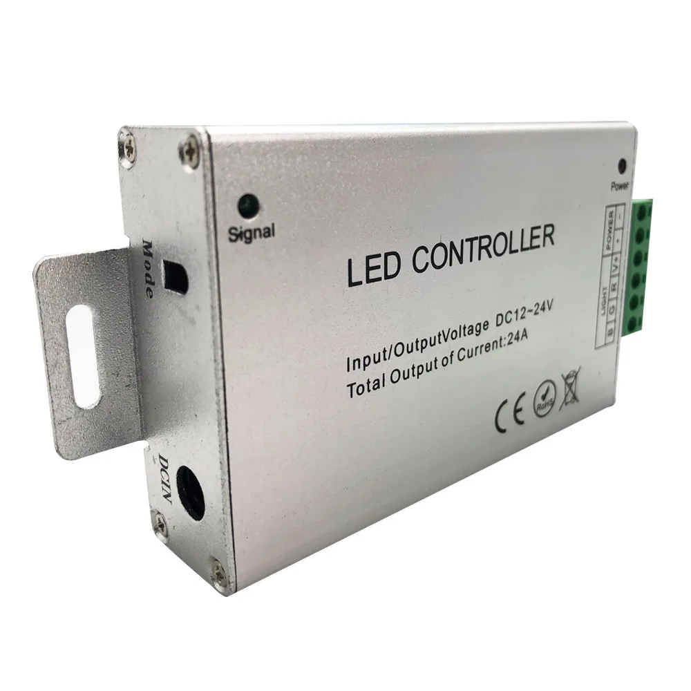 20 Key 24 28Key 44Key RF Remote Wireless RGB LED Light Controller Aluminum Case DC 12-24V 12A 24A SMD 5050 3528 Strip | Освещение