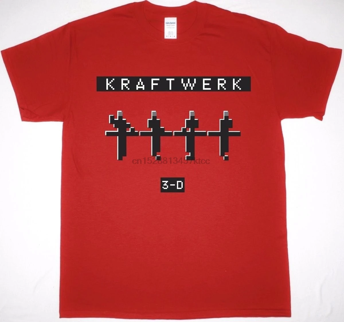 Kraftwerk 3D концерты Красная футболка Синт электронные краутрок роботы 2017 Тур