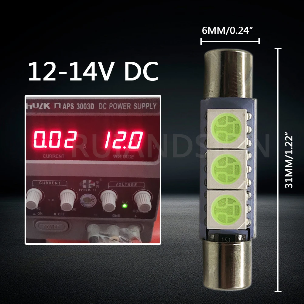 10 шт х гирлянда теплый белый Сине голубой цвет 3 SMD 5050 солнцезащитный козырек