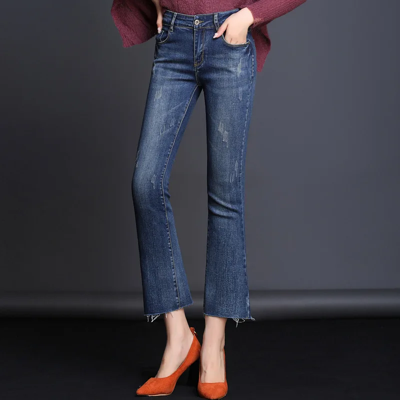 

Fashion Flare Jeans Woman Stretching Bell Bottoms Jeans for Women Denim Pants Jean Femme Plus Size Women Jeans Push Up Mujer