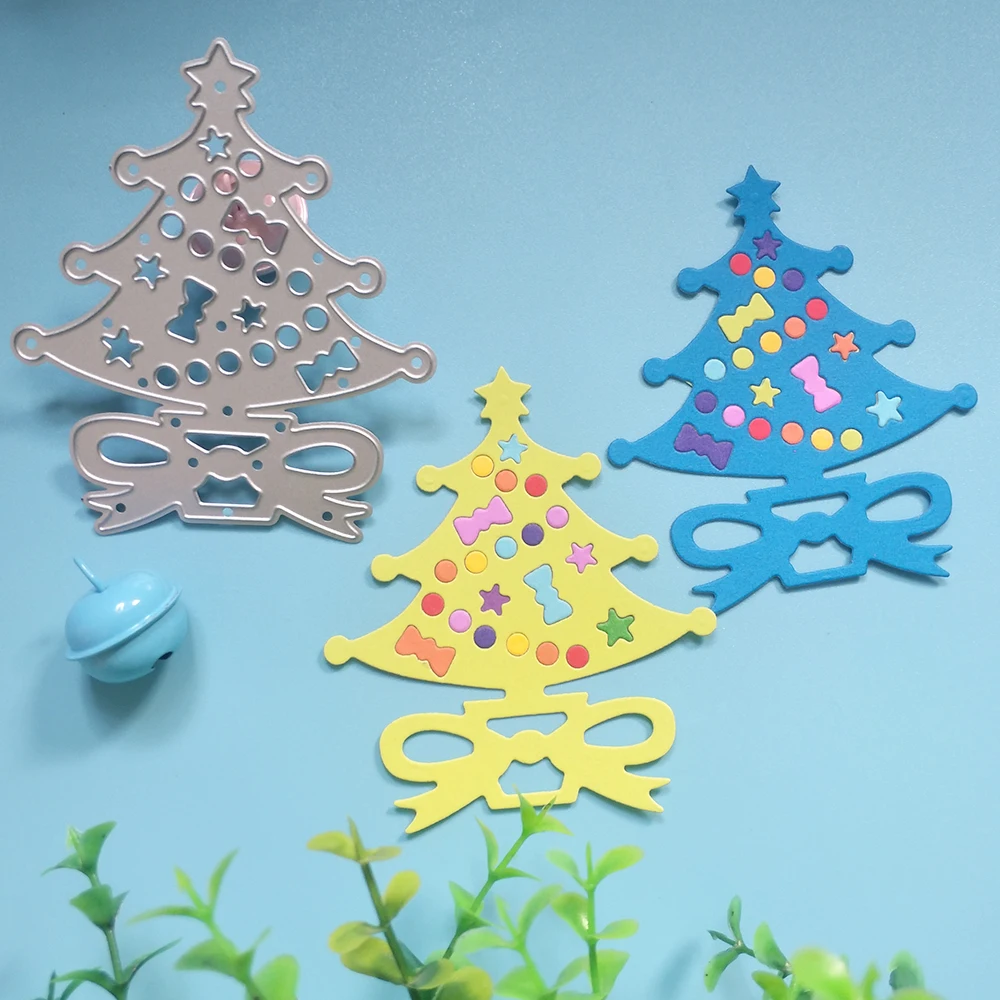 

Exquisite Christmas tree metal cutting template DIY scrapbook, card making, embossing crafts, photo album decoration