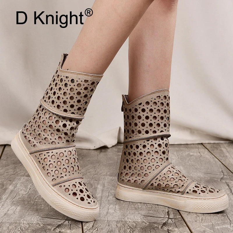 Лето 2020 г. новые стильные женские ботильоны на полой подошве Простые сандалии