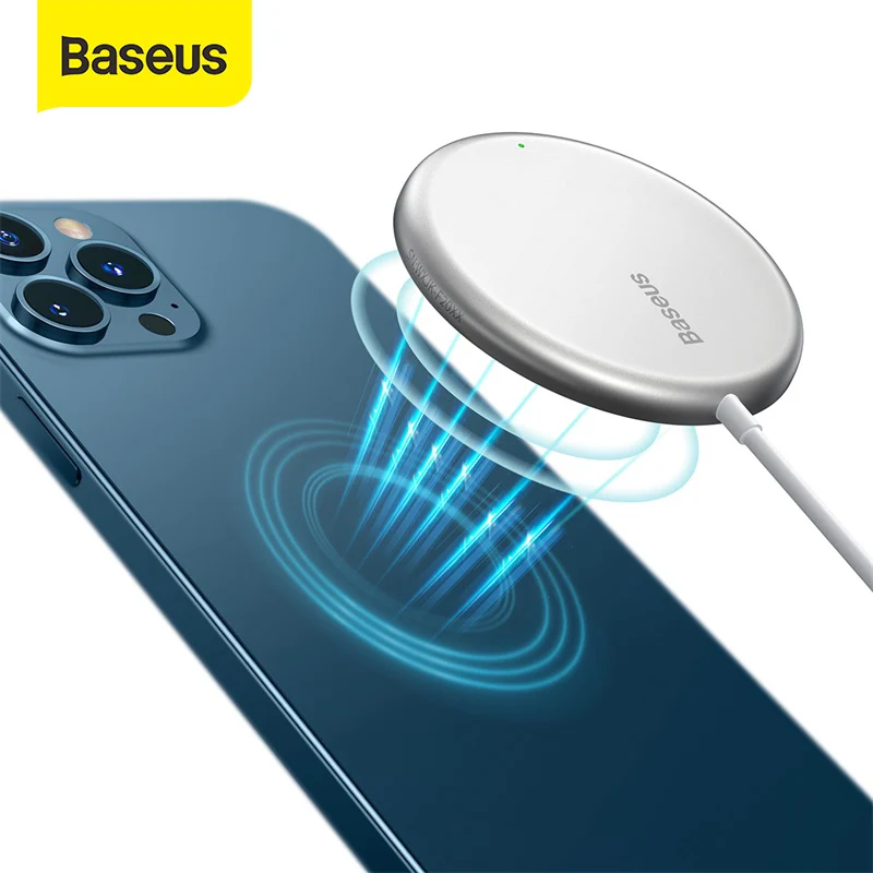 baseus magnetic wireless charger for iphone 12 pro mini charger with type c cable fast charger for iphone 12 mini free global shipping