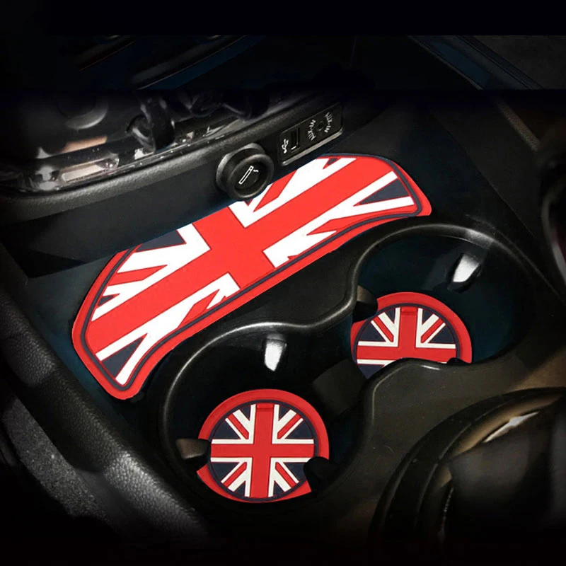 3 шт. Union Jack автомобильная чашка кофейная подушка для хранения авто нескользящий