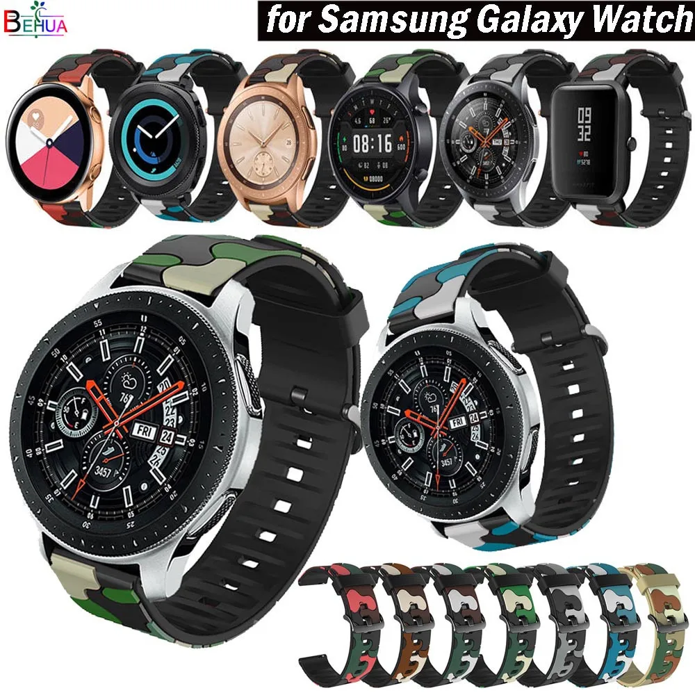 

20/22mm Sport colorful Silicone watchBanfor Samsung Galaxy Watch 46mm 42mm / For Huami Amazfit GTR 47mm 42MM Strap bracelet