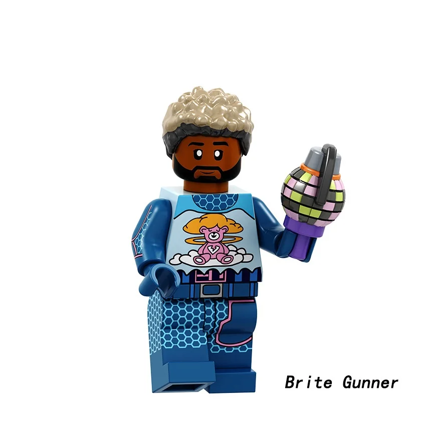 Игрушечные строительные блоки Zoey Cuddle Leviathan Tomatohead Brite Gunner совместимы с Legoed|Блочные