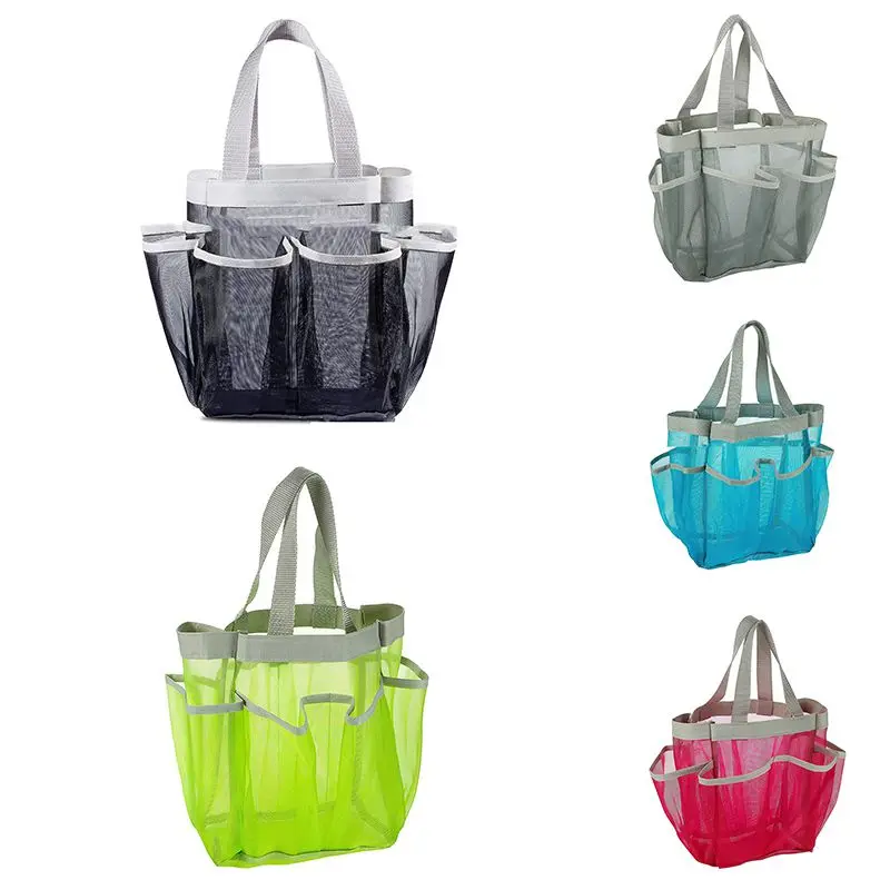 Сумка тоут из ткани Оксфорд для душа Быстросохнущий органайзер Сетчатая в ванную