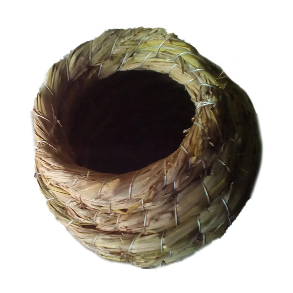 

Natural Bird Nest Pigeon Bird House Handmade Straw Parrot Nest Gourd-shaped Magpie Nest Starling Grass Squirrel Hamster Pet
