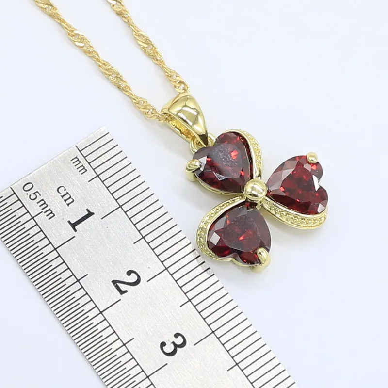 Набор украшений для женщин серьги-гвоздики ожерелье кольцо подарок на день