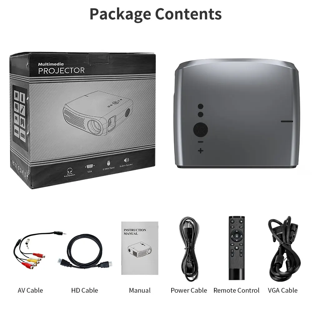 Проектор 4K для домашнего кинотеатра видеопроектор со светодиодной подсветкой 7200