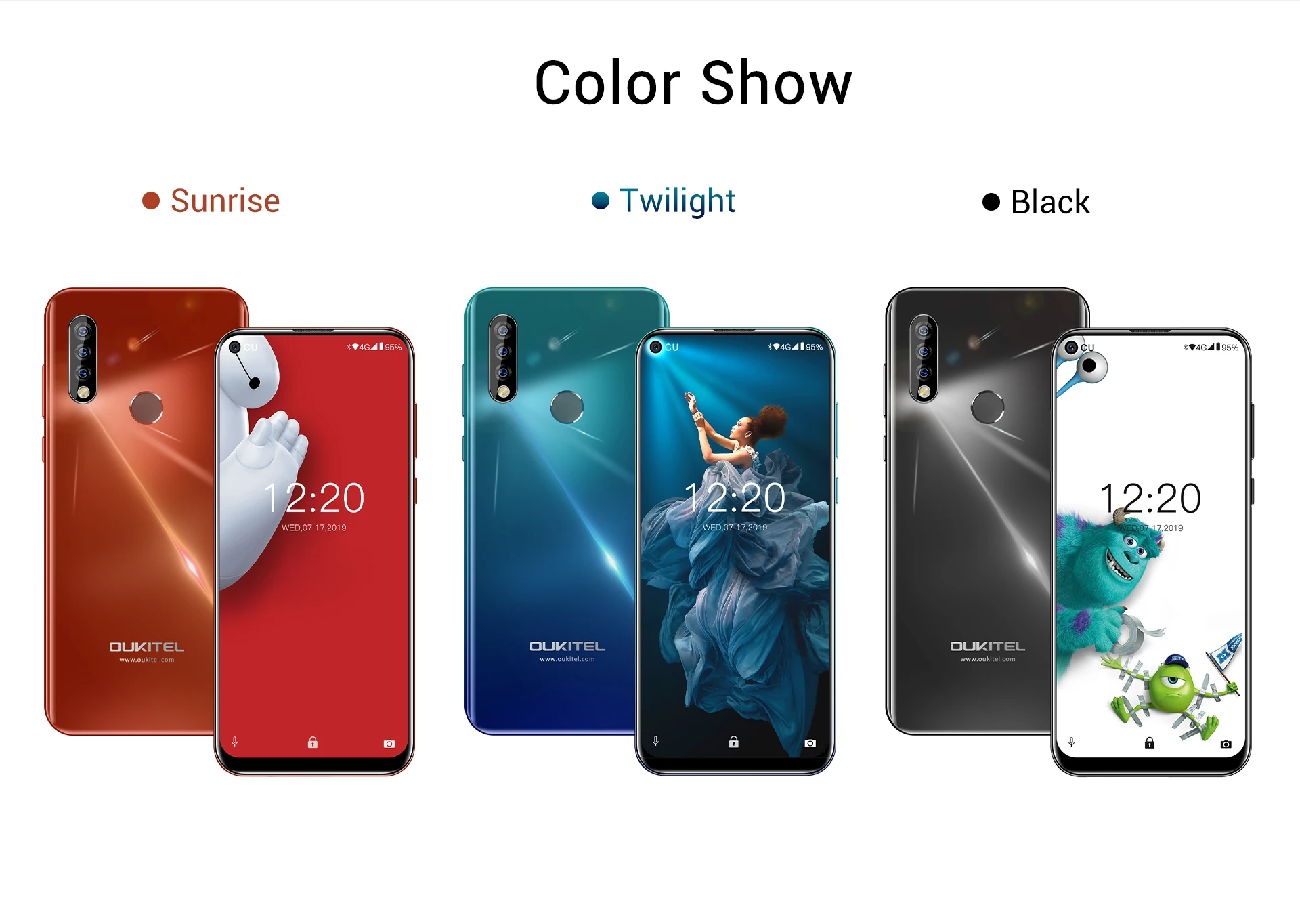 OUKITEL C17 Pro 6,35 ''Android 9,0 4 Гб 64 Гб Смартфон 19:9 MT6763 процессор отпечаток пальца Лицо ID Восьмиядерный 3900 мАч 4G мобильный телефон