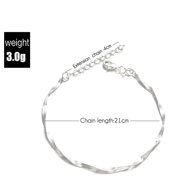 

New Ankle Bracelets 2021 Fashion Anklets for Women Street Auction Fine Chain Foot Chain Foot Ornaments Jewelry Bijoux Femme
